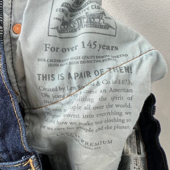 Levi's 541 Mens Athletic Fit Tapered Leg Denim Jeans Stretch Blue Size W32 - Picture 9 of 9